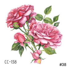 Load image into Gallery viewer, Colorful Small Fresh Flower Tattoo Stickers Temporary Body Art Tattoo Waterproof Long Lasting Tattoo Stickers