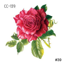 Load image into Gallery viewer, Colorful Small Fresh Flower Tattoo Stickers Temporary Body Art Tattoo Waterproof Long Lasting Tattoo Stickers