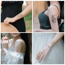 Load image into Gallery viewer, Vintage Personalized Butterfly Flower Tattoo Stickers Waterproof Long Lasting Tattoo Stickers Temporary Body Art Tattoo