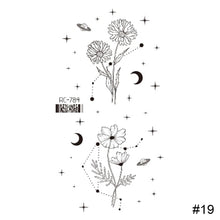 Load image into Gallery viewer, Vintage Personalized Butterfly Flower Tattoo Stickers Waterproof Long Lasting Tattoo Stickers Temporary Body Art Tattoo