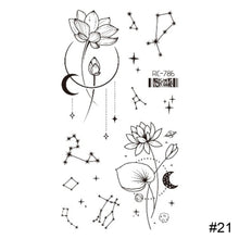 Load image into Gallery viewer, Vintage Personalized Butterfly Flower Tattoo Stickers Waterproof Long Lasting Tattoo Stickers Temporary Body Art Tattoo