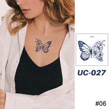 Load image into Gallery viewer, Small Fresh Single Pattern Tattoo Stickers Waterproof Long Lasting Tattoo Stickers Temporary Body Art Tattoo