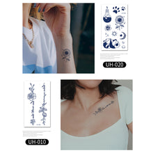 Load image into Gallery viewer, Small Fresh Tattoo Stickers Temporary Body Art Tattoo Waterproof Long Lasting Tattoo Stickers for Men Women