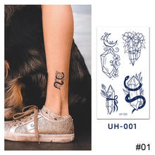 Load image into Gallery viewer, Small Fresh Tattoo Stickers Temporary Body Art Tattoo Waterproof Long Lasting Tattoo Stickers for Men Women