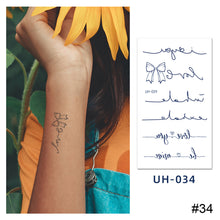 Load image into Gallery viewer, Small Fresh Tattoo Stickers Temporary Body Art Tattoo Waterproof Long Lasting Tattoo Stickers for Men Women