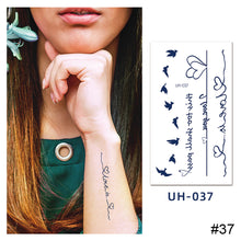 Load image into Gallery viewer, Small Fresh Tattoo Stickers Temporary Body Art Tattoo Waterproof Long Lasting Tattoo Stickers for Men Women
