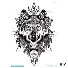 Load image into Gallery viewer, Wolf Pattern Arm Tattoo Stickers Waterproof Long Lasting Tattoo Stickers Personalized Temporary Tattoo for Men
