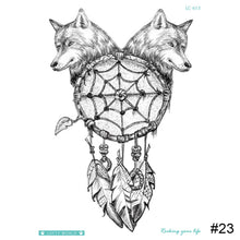 Load image into Gallery viewer, Wolf Pattern Arm Tattoo Stickers Waterproof Long Lasting Tattoo Stickers Personalized Temporary Tattoo for Men