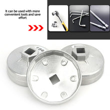 Load image into Gallery viewer, Auto 65mm 14 Flutes Cap Socket Wrench Drive Oil Filter Removel Tools for Nissan Bluebird Toyota Geely Honda Machine Filter Wrench Hand Tool
