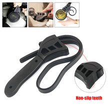 Load image into Gallery viewer, 6/8in Belt Wrench Oil Filter Puller Strap Spanner Chain Wrench Strap Opener Adjustable Strap Opener Cartridge Disassembly Tool