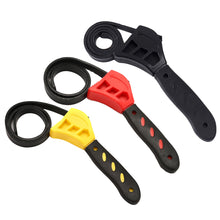 Load image into Gallery viewer, 6/8in Belt Wrench Oil Filter Puller Strap Spanner Chain Wrench Strap Opener Adjustable Strap Opener Cartridge Disassembly Tool