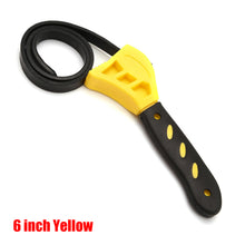 Load image into Gallery viewer, 6/8in Belt Wrench Oil Filter Puller Strap Spanner Chain Wrench Strap Opener Adjustable Strap Opener Cartridge Disassembly Tool