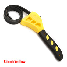 Load image into Gallery viewer, 6/8in Belt Wrench Oil Filter Puller Strap Spanner Chain Wrench Strap Opener Adjustable Strap Opener Cartridge Disassembly Tool