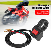 Load image into Gallery viewer, Universal 22mm 7/8in Electric 3 Speed Module Handlebar Switch Shift for Motorcycle E-bike Scooter Motor Switch Push Button