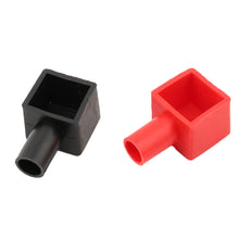 Load image into Gallery viewer, 2Pcs Universal Square Motorcycle Car Battery Terminals Rubber Covers Battery Terminals Protection Sleeve Positive Negative Pole Cover