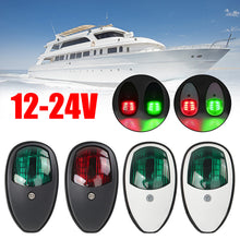 Load image into Gallery viewer, 2Pcs Waterproof Marine 12V LED Marine Navigation Light Starboards Red Port Side Signal Light Marine Hardware Boat Accessories