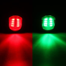 Load image into Gallery viewer, 2Pcs Waterproof Marine 12V LED Marine Navigation Light Starboards Red Port Side Signal Light Marine Hardware Boat Accessories