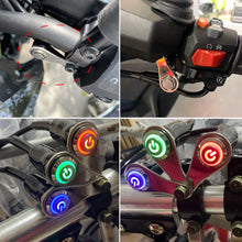 Load image into Gallery viewer, 12V LED Motorcycle Switch ON-OFF Handlebar Headlight Adjustable Mount Waterproof Power Switches Button Fog Light Spotlight