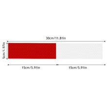 Load image into Gallery viewer, 10Pcs 30x5cm Car Truck Reflective Safety Tape Waterproof Night Warning Light Trailer Reflector Sticker Decal Car Accessories