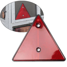 Load image into Gallery viewer, 2Pcs Red Rear Reflectors Triangle Reflective For Gate Posts Rear Reflectors Screw-on Caravan Triangle Reflective For Trailer Bike