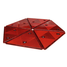 Load image into Gallery viewer, 2Pcs Red Rear Reflectors Triangle Reflective For Gate Posts Rear Reflectors Screw-on Caravan Triangle Reflective For Trailer Bike