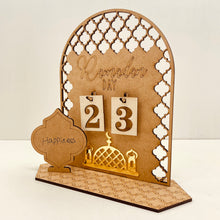 Load image into Gallery viewer, Ramadan Countdown Calendar Eid Mubarak Wooden Ornament 2023 Ramadan Decoration for Home Islam Muslim Party Decor Ramadan Kareem