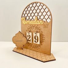 Load image into Gallery viewer, Ramadan Countdown Calendar Eid Mubarak Wooden Ornament 2023 Ramadan Decoration for Home Islam Muslim Party Decor Ramadan Kareem