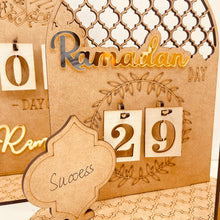 Load image into Gallery viewer, Ramadan Countdown Calendar Eid Mubarak Wooden Ornament 2023 Ramadan Decoration for Home Islam Muslim Party Decor Ramadan Kareem