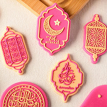 Load image into Gallery viewer, Eid Mubarak Cake Decorating Tools Ramadan Cookie Press Stamp Embosser Biscuit Cutter Fondant Sugarcraft Cookie Cutters Mold