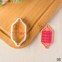 Load image into Gallery viewer, Eid Mubarak Cake Decorating Tools Ramadan Cookie Press Stamp Embosser Biscuit Cutter Fondant Sugarcraft Cookie Cutters Mold