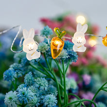 Load image into Gallery viewer, Easter LED Bunny String Lights Easter Decoration For Home Carrot Rabbit Fairy Light Supplies Happy Easter Gifts Party Favor