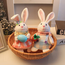 Load image into Gallery viewer, Rabbit Doll Ornament Happy Easter Decoration For Home Carrot Egg Bunny Easter Party Supplies DIY Craft Kids Gift Favor
