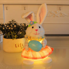 Load image into Gallery viewer, Rabbit Doll Ornament Happy Easter Decoration For Home Carrot Egg Bunny Easter Party Supplies DIY Craft Kids Gift Favor