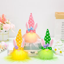 Load image into Gallery viewer, LED Faceless Plush Toy Non-Fading Bunny Gnome Doll Adorable Easter Faceless Doll Plush Toy Desktop Ornament Create Atmosphere