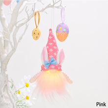 Load image into Gallery viewer, LED Faceless Plush Toy Non-Fading Bunny Gnome Doll Adorable Easter Faceless Doll Plush Toy Desktop Ornament Create Atmosphere