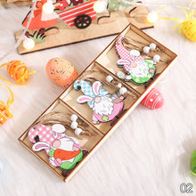 Load image into Gallery viewer, Easter Wooden Decoration DIY Eggs Bunny Pendant Hanging Ornaments Easter Decorations For Home Easter Supplies