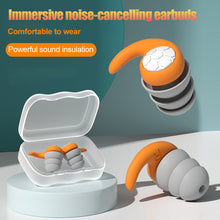 Load image into Gallery viewer, Noise Reduction Silicone Soundproof Filter Ear Plugs Sleep Professional Ears Earplug Soft Anti-Noise Sponge Sleeping Earplugs