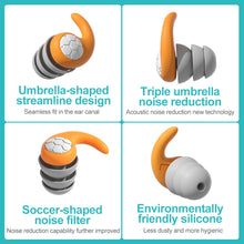 Load image into Gallery viewer, Noise Reduction Silicone Soundproof Filter Ear Plugs Sleep Professional Ears Earplug Soft Anti-Noise Sponge Sleeping Earplugs
