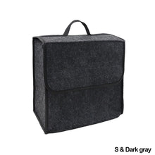 Load image into Gallery viewer, Anti Slip Compartment Boot Storage Organizer Tool Storage Bag Car Trunk Organizer Soft Felt Storage Box Accessories