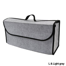 Load image into Gallery viewer, Anti Slip Compartment Boot Storage Organizer Tool Storage Bag Car Trunk Organizer Soft Felt Storage Box Accessories