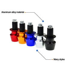 Load image into Gallery viewer, CNC Aluminum 2Pcs Motorcycle Handlebar Grips Bar End Cap Plugs Slider for Motorbike Handle