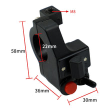 Load image into Gallery viewer, Multi-function Motorcycle Handlebar Modified Headlight Switch Steering Switch Horn Double Flash