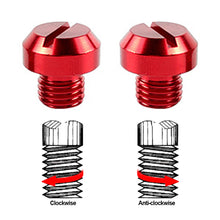 Load image into Gallery viewer, 2Pcs Motorcycle M10 CNC Aluminum M8 Rear View Mirror Hole Plugs Screws Rearview Mirror Anti-Rust Holder
