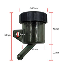 Load image into Gallery viewer, Transparent Motorcycle Front Brake Fluid Reservoir Push Up Clutch Tank Oil Fluid Cup Split Oil Pot Upper Pump Oil Cup