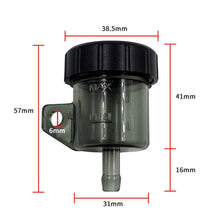 Load image into Gallery viewer, Transparent Motorcycle Front Brake Fluid Reservoir Push Up Clutch Tank Oil Fluid Cup Split Oil Pot Upper Pump Oil Cup