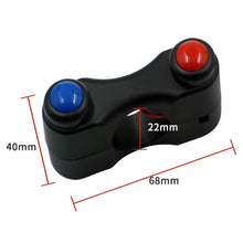 Load image into Gallery viewer, 7/8" 22mm Motorcycle Switch Electric Bicycle Scooter Handlebar Switches With Headlight Lamp Horn ON OFF Start 2 Button