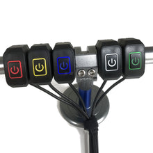 Load image into Gallery viewer, Motorcycle Switch Headlight Horn Modified Control Switch Handlebar Mount Button with LED Light With 60cm Cable