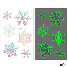 Load image into Gallery viewer, Small Fresh Luminous Tattoo Stickers Waterproof Long Lasting Colorful Luminous Tattoo Stickers Women Body Art Tattoo