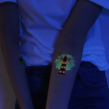 Load image into Gallery viewer, Colorful Luminous Tattoo Sticker Waterproof Long Lasting Luminous Tattoo Sticker Temporary Body Art Tattoo