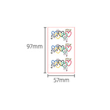 Load image into Gallery viewer, 30pcs/set Colorful Tattoo Stickers Waterproof Temporary Rainbow Line Cute Love Tattoo Stickers Body Art Tattoo